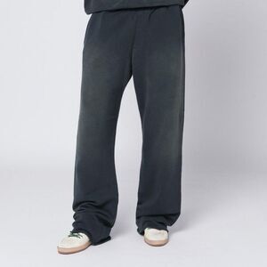 GOLDEN GOOSE Wide-Leg Cotton Sweatpants Men GREY